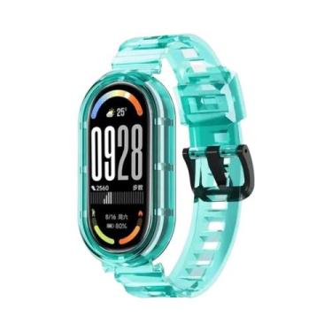 Imagem de Pulseira Esportiva Transparente De TPU Para Mi Band 10/9/8, Pulseira M