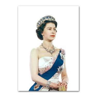 Imagem de Pôster Pintura em Tela Memorial Rainha Elizabeth II 40x60cm - taiyuank