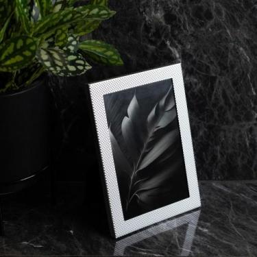 Imagem de Porta-Retrato Wolff Bambu de Aço Prata 13cm x 18cm