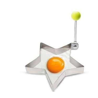 Imagem de Molde Forma Omeleteira Panqueca Ovo Frito Aço Inox - Ami, Estrela