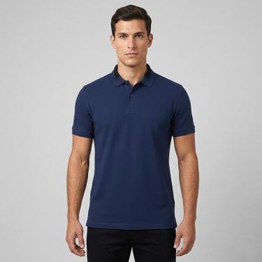 Imagem de Camisa Polo Dudalina Jacquard Gola Masculino-Masculino