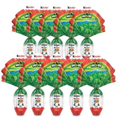 Imagem de Ovo De Páscoa Kinder Chocolate Natoons Kit 10 Unidades 150G