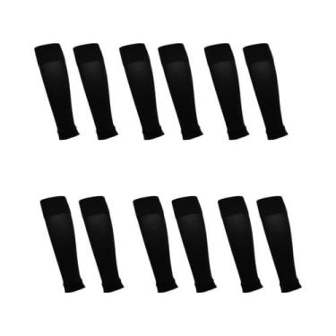 Imagem de Meias De Compressão Para Futebol, 6 Pares, Absorção De Suor, Aquecedor