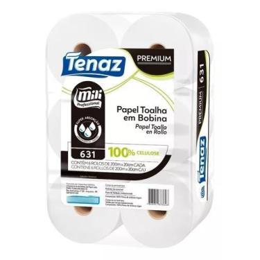 Imagem de Papel Toalha Bobina Mili Folha Simples Unique 6x200mts 30gr