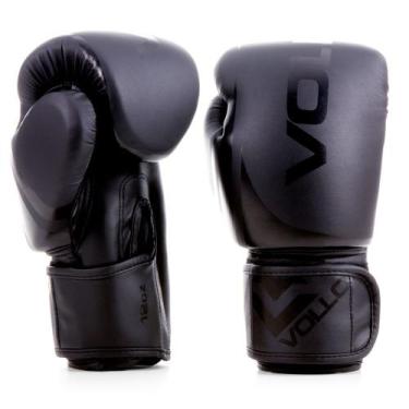 Imagem de Luva de Boxe Muay Thai Kickboxing Training 12oz Preta Vollo