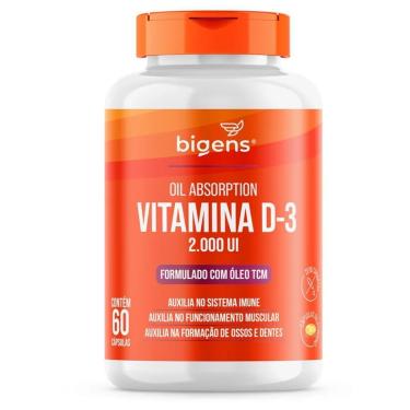 Imagem de Vitamina D3 2000ui Com TCM - 60 Cápsulas - Bigens-Masculino