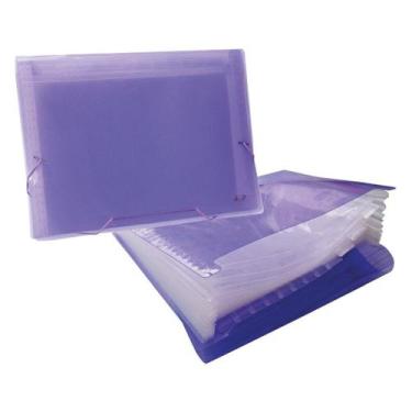 Imagem de Pasta Sanfonada Plastica A4 12 Divisorias Lilas ACP