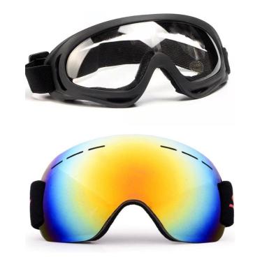Imagem de Kit 2 Óculos Jet Ski Esqui Snowboard Paintball Motocross Uv-Unissex