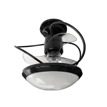 Imagem de Ventilador de Teto Treviso Preto Bali Chave Parede Bivolt