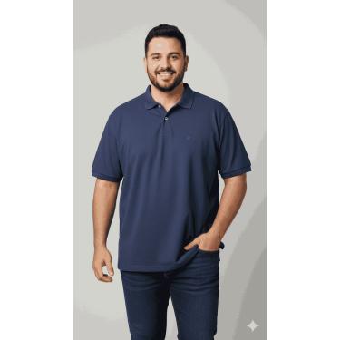 Imagem de Camiseta Polo Masculina Plus Size Básica 