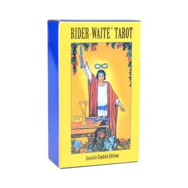 Imagem de Baralho De Tarot Rider Waite Em Espanhol E Inglês Com Livreto Essencia
