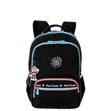 Imagem de Mochila 2 Compartimentos Paul Frank Fun - Preto e Rosa - Sestini, Colo