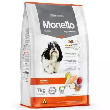 Imagem de Ração Monello Dog Adultos Raças Pequenas Frango 7kg Premium Especial