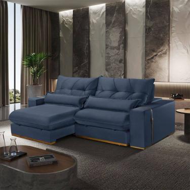 Imagem de Sofa Retratil e Reclinavel 250 cm Braco 25 cm Lake Meu Sofa Online
