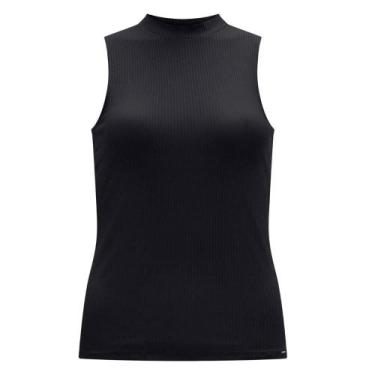 Imagem de Blusa Regata Canelada Básica Feminina Lunender 00361 Preta, Preto, P