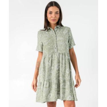 Imagem de Vestido Feminino Chemise Paisley Marisa Verde, Verde, P