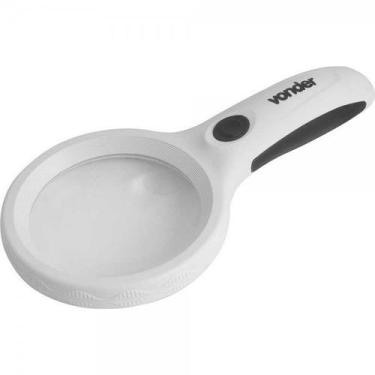 Imagem de Lupa Manual 1,625x Com Led A Pilha Zoom 3x Vonder