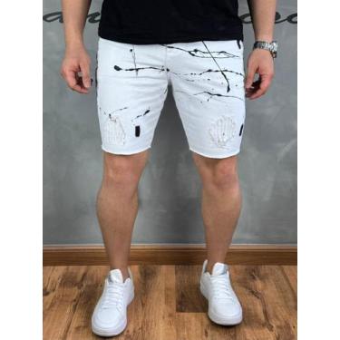 Imagem de Bermuda Branca Tradicional Masculina Com Algodão - JST Jeans, Pigmento