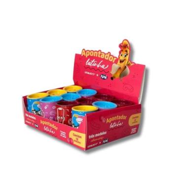 Imagem de Apontador Latinha Metálica com Depósito 2 Furos Fini Display c/ 12 Und