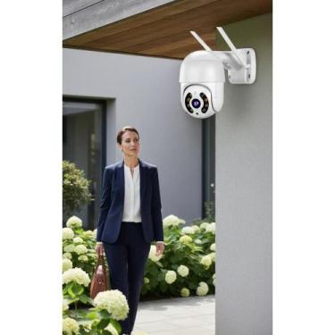 Imagem de Câmera Segurança Externa Wi-Fi Rotativa HD Prova D'água - Congratulati