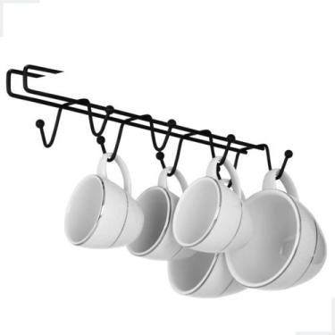 Imagem de Gancho Porta Xícaras Suporte Organizador de Pendurar Armario Cozinha P