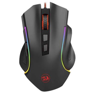 Imagem de Mouse Gamer Redragon 7200DPI RGB Griffin M607 - Preto, Preto, 12 meses