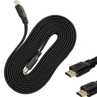 Imagem de Cabo Hdmi Gold 3m Metros Mts 4k 3d Full Hd Blindado Tv Pc - AL