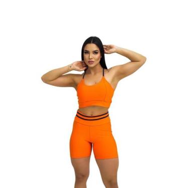 Imagem de Conjunto Fitness Short eTop Levanta BumBum Academia Feminino - Pijamas