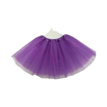 Imagem de Saia Tutu De Balé Em Tule De 3 Camadas Para Meninas, Elástica, Para Fe
