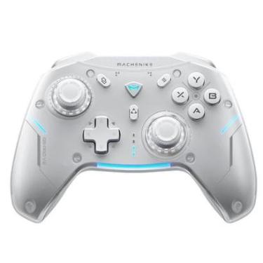 Imagem de Controle Sem Fio Gamer Machenike G5 Pro, Multiplataformas, RGB, Switch Kailh, Branco -...