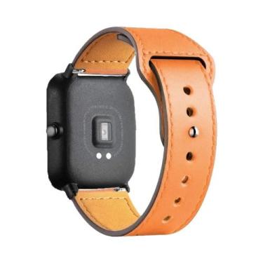 Imagem de Pulseira De Couro Amazfit 20mm/22mm Compatível Com GTS 4/3/2/2e/GTS2 M