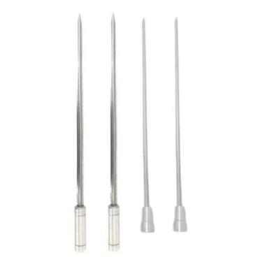 Imagem de 4x Espetos Espada/coração De Inox Lâmina 70cm Para Churra - LAURINDOS 