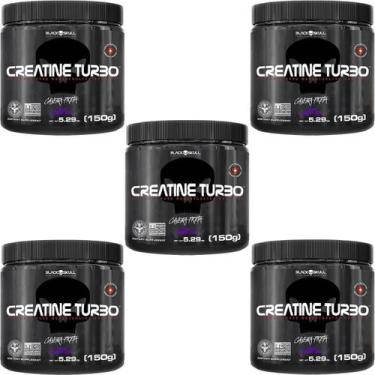 Imagem de Kit 5X Creatine Turbo Monohidratada - 150g Uva - Black Skull