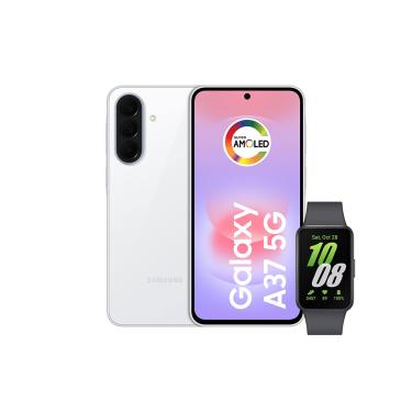 Imagem de Smartphone Samsung Galaxy A37 5G Tela 6.7" 256GB Branco + Galaxy Fit 3 Grafite