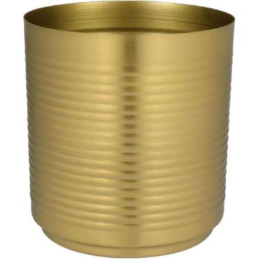 Imagem de CACHEPÔ VASOS PLANTAS DECORATIVOS HOME&CO METAL 18x16x16cm DOURADO