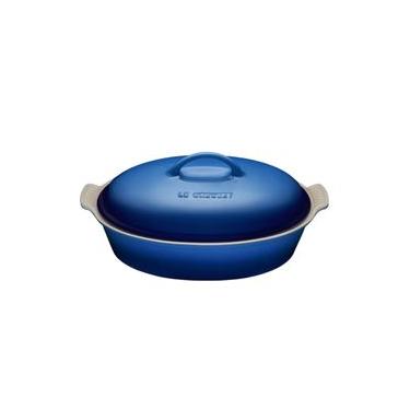 Imagem de TRAVESSA OVAL LE CREUSET HERITAGE 36CM EM CERÂMICA AZURE BLUE 71006402200080