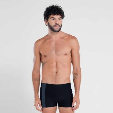 Imagem de Sunga Boxer Mash com Bolso Lateral Plus Size - 300.120X, Preto, XXGG