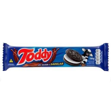 Imagem de Bolacha Recheada Sabor Chocolate e Baunilha 100G Toddy - Super Mercado