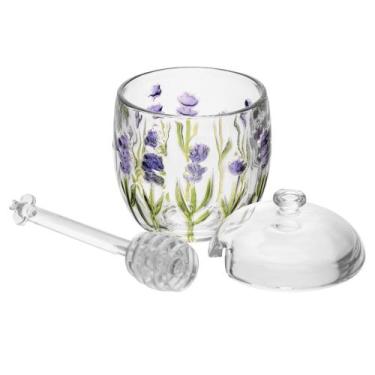 Imagem de Meleira com Pegador Lavanda Hand Painting 11cm Cristal - Lyor - Rojema
