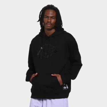Imagem de Moletom NBA Los Angeles Lakers Mitchell & Ness Masculino, Preto, P