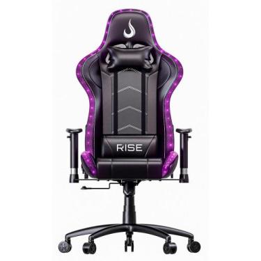 Imagem de Cadeira Gamer Rise Mode Z6, Ângulo Ajsutável, Braço 2D, RGB, Preto - R