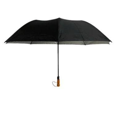 Imagem de Guarda Chuva Grande Duplo Resistente Automático Cabo Madeira - Agrobee