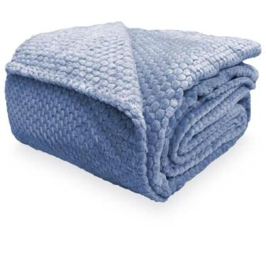 Imagem de Cobertor Solteiro Comfort Colmeia - Catran, Azul Navy
