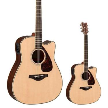 Imagem de Violão Folk Elétrico Aço Yamaha FGX830C NT Tampo Maciço