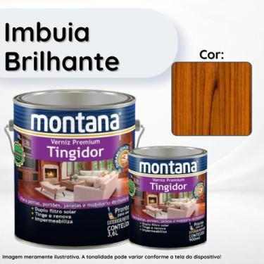 Imagem de Verniz Premium Tingidor Imbuia Brilhante 3,6L Montana Madeira Proteção