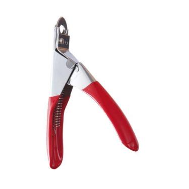 Imagem de Alicate guilhotina para corte de unhas de caes e gatos 13cm napi
