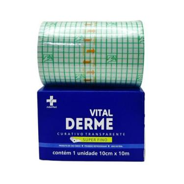 Imagem de Curativo filme transparente vital derme 10cm x 10 m
