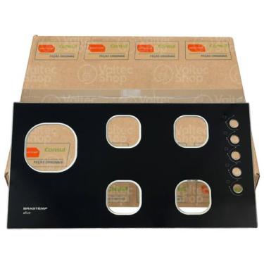 Imagem de Mesa Tampo Vidro Fogão Cooktop Brastemp BDT85AEU Original