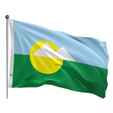 Imagem de Bandeira do Município de Montes Claros Dupla Face Estampada Tamanho 90