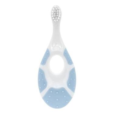 Imagem de Escova De Dente Infantil Com Mordedor Primeiro Dentinhos Buba Cor Azul